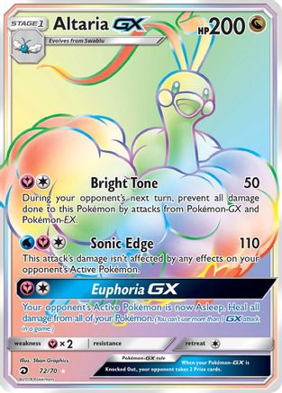 Image of Altaria GX (Secret) 072  - Holofoil Dragon Majesty - Secret Rare