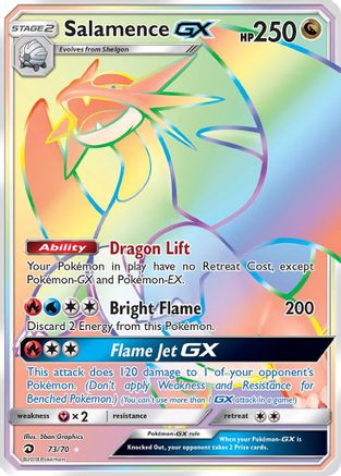 Image of Salamence GX (Secret) 073  - Holofoil Dragon Majesty - Secret Rare