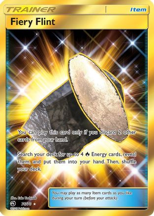 Image of Fiery Flint (Secret) 076  - Holofoil Dragon Majesty - Secret Rare
