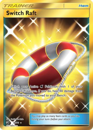 Image of Switch Raft (Secret) 077  - Holofoil Dragon Majesty - Secret Rare