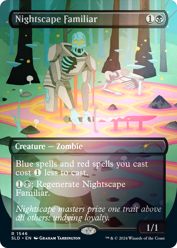 Image of Nightscape Familiar (Rainbow Foil) (SLD-1546★) - Secret Lair Drop (Borderless) Foil