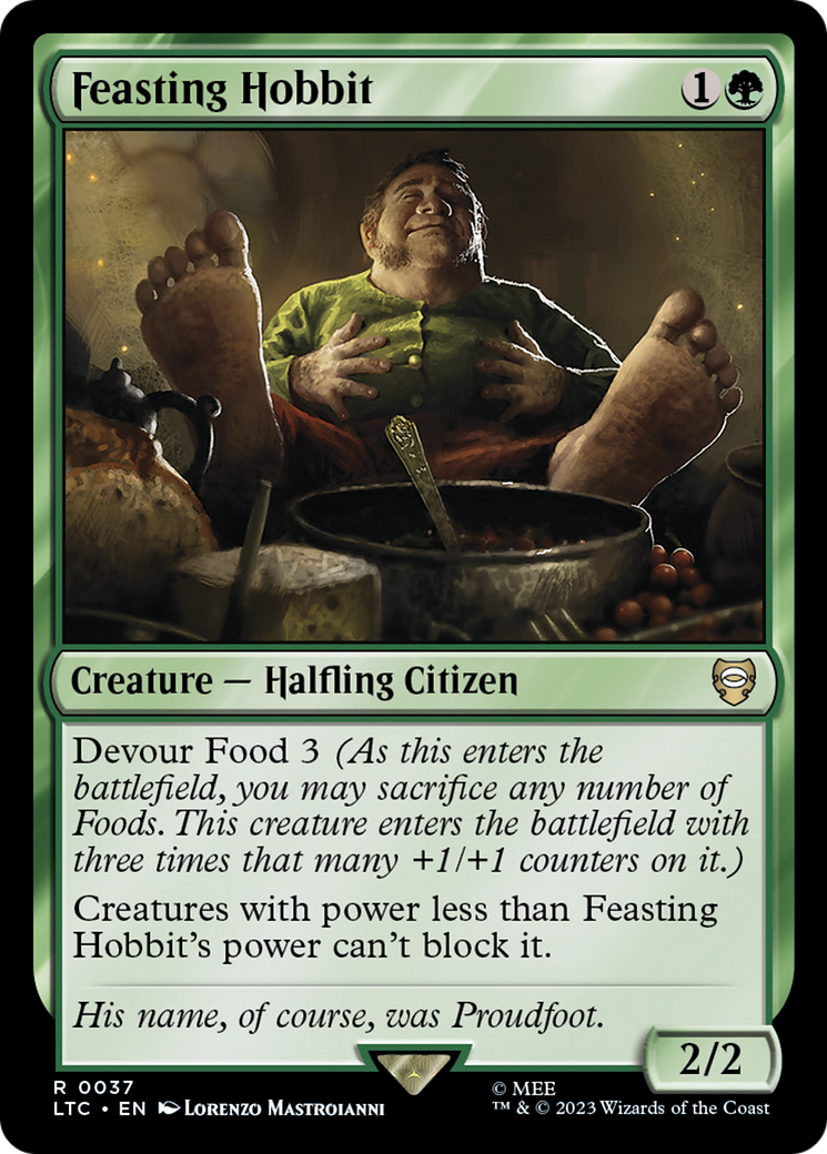 Image of Feasting Hobbit (LTC-037) - Tales of Middle-earth Commander