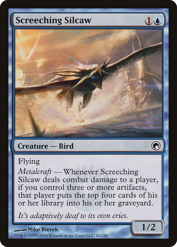Image of Screeching Silcaw (SOM-042) - Scars of Mirrodin