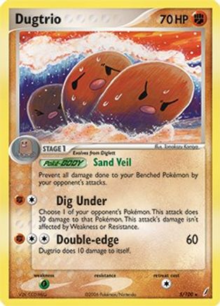 Image of Dugtrio 005/100  Deck Exclusives - Rare