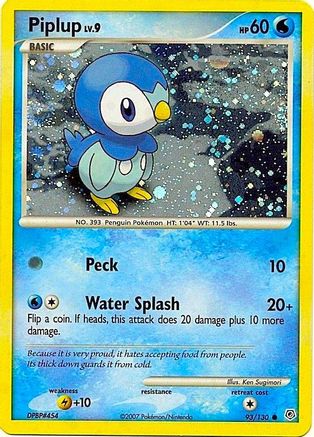 Image of Piplup 093/130  - Holofoil Miscellaneous Cards & Products - Promo
