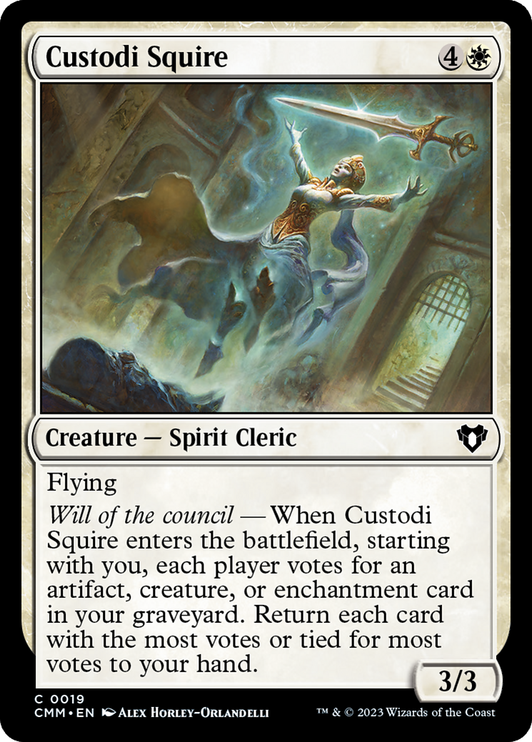 Image of Custodi Squire (CMM-019) - Commander Masters