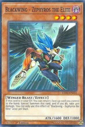 Image of Blackwing - Zephyros the Elite (LED3-EN031) - Legendary Duelists: White Dragon Abyss 1st Edition