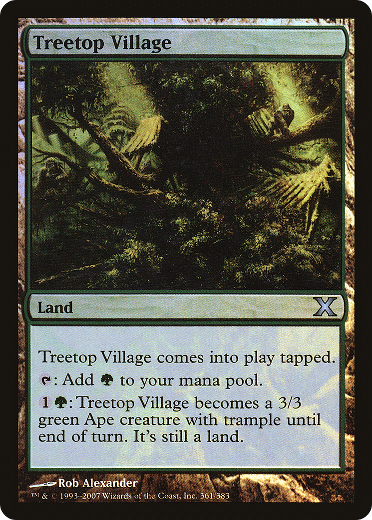 Image of Treetop Village (10E-361★) - Tenth Edition Foil