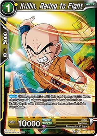Image of Krillin, Raring to Fight (BT5-085) - Miraculous Revival Foil