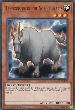 Image of Tanngrisnir of the Nordic Beasts (UR) (LEHD-ENB01) - Legendary Hero Decks 1st Edition