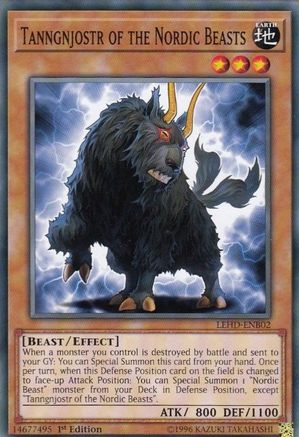 Image of Tanngnjostr of the Nordic Beasts (LEHD-ENB02) - Legendary Hero Decks 1st Edition