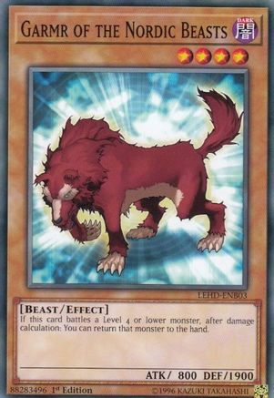 Image of Garmr of the Nordic Beasts (LEHD-ENB03) - Legendary Hero Decks 1st Edition