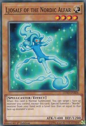 Image of Ljosalf of the Nordic Alfar (LEHD-ENB06) - Legendary Hero Decks 1st Edition