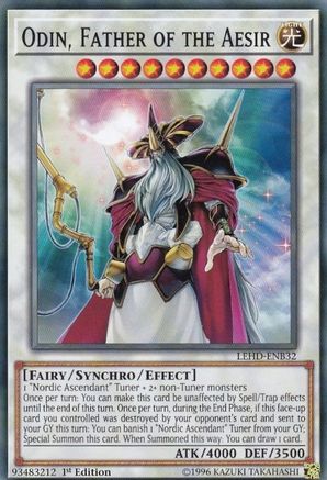 Image of Odin, Father of the Aesir (LEHD-ENB32) - Legendary Hero Decks 1st Edition