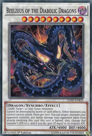 Image of Beelzeus of the Diabolic Dragons (LEHD-ENB35) - Legendary Hero Decks 1st Edition