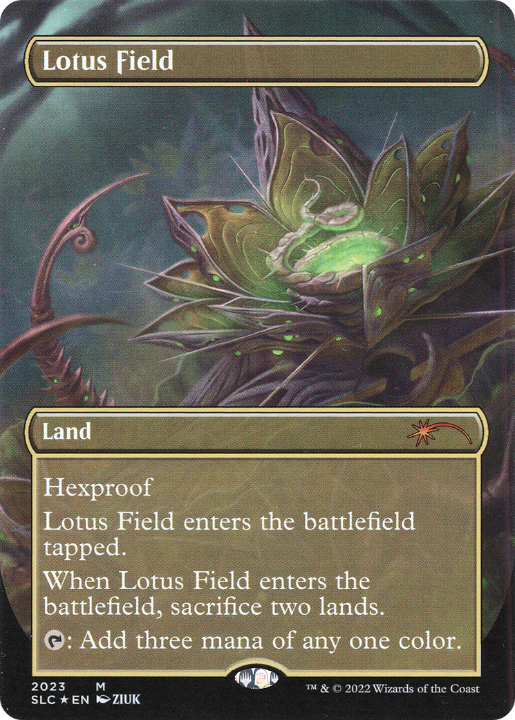 Image of Lotus Field (SLC-2023) - Secret Lair Countdown Kit (Borderless) Foil