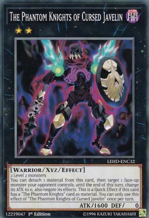 Image of The Phantom Knights of Cursed Javelin (LEHD-ENC32) - Legendary Hero Decks 1st Edition