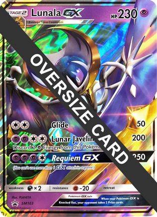 Image of Lunala GX SM103  - Holofoil Jumbo Cards - Promo