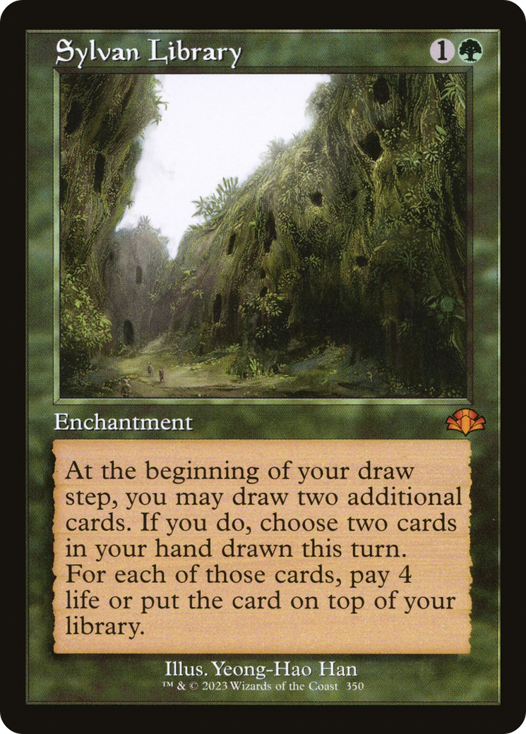 Image of Sylvan Library (Retro Frame) (DMR-350) - Dominaria Remastered Foil