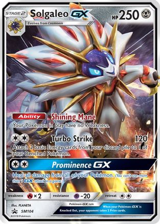 Image of Solgaleo GX SM104  - Holofoil SM Promos - Promo