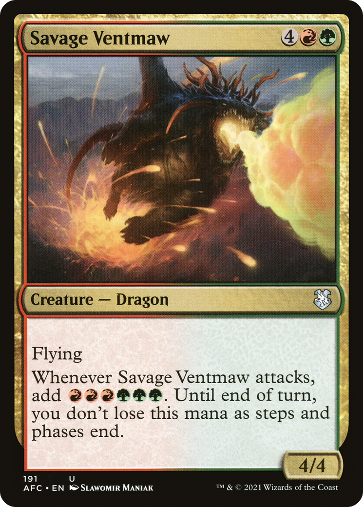 Image of Savage Ventmaw (AFC-191) - Forgotten Realms Commander