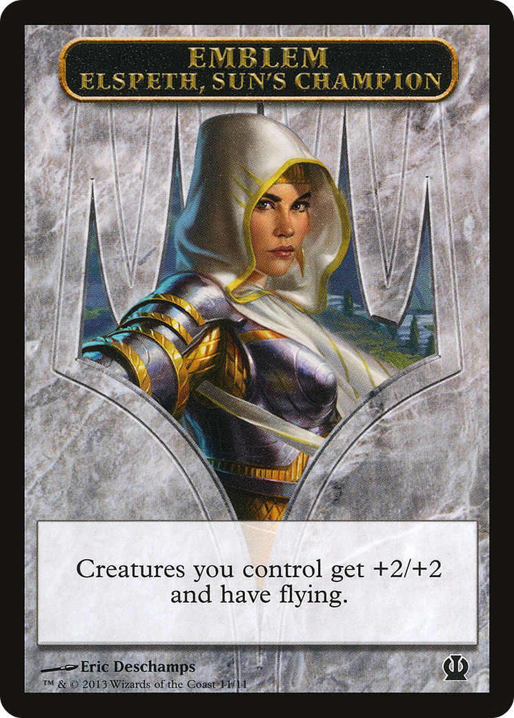 Image of Emblem - Elspeth, Sun's Champion (THS-011) - Theros Tokens