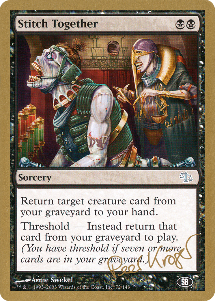 Image of Stitch Together - 2003 Peer Kroger (JUD) (SB) (WCD-) - World Championship Decks 2003