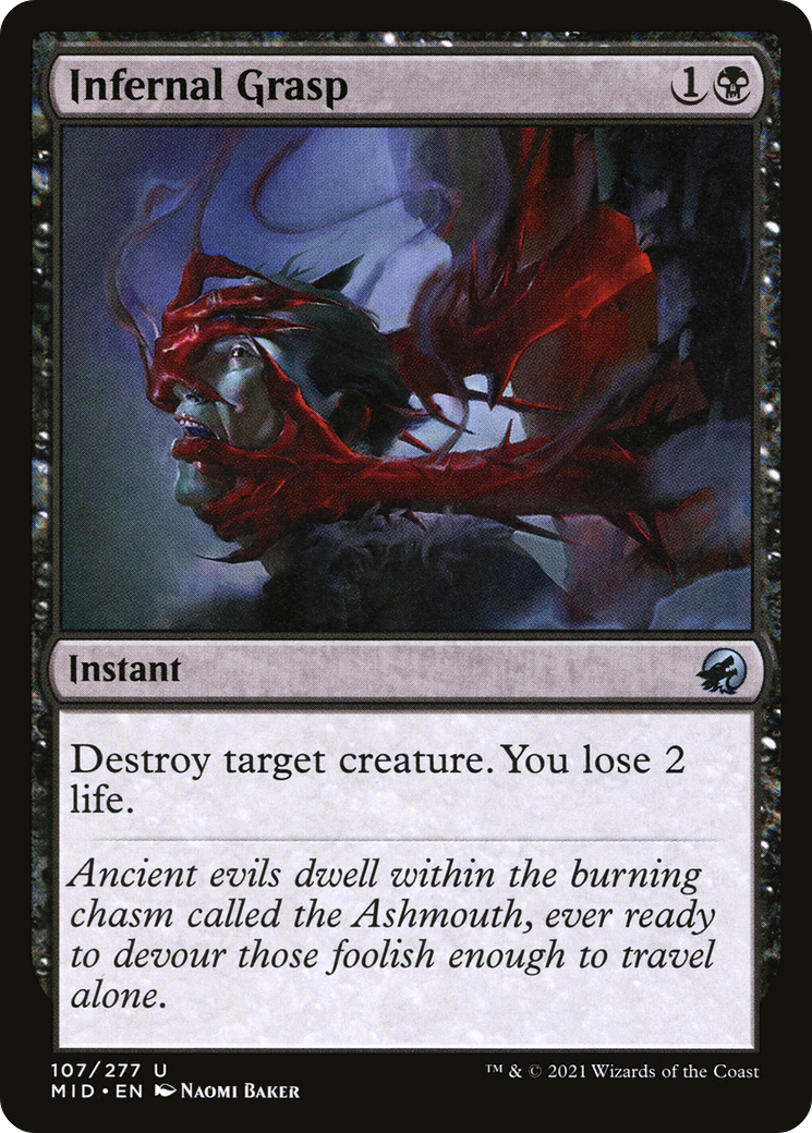 Image of Infernal Grasp (MID-107) - Innistrad: Midnight Hunt