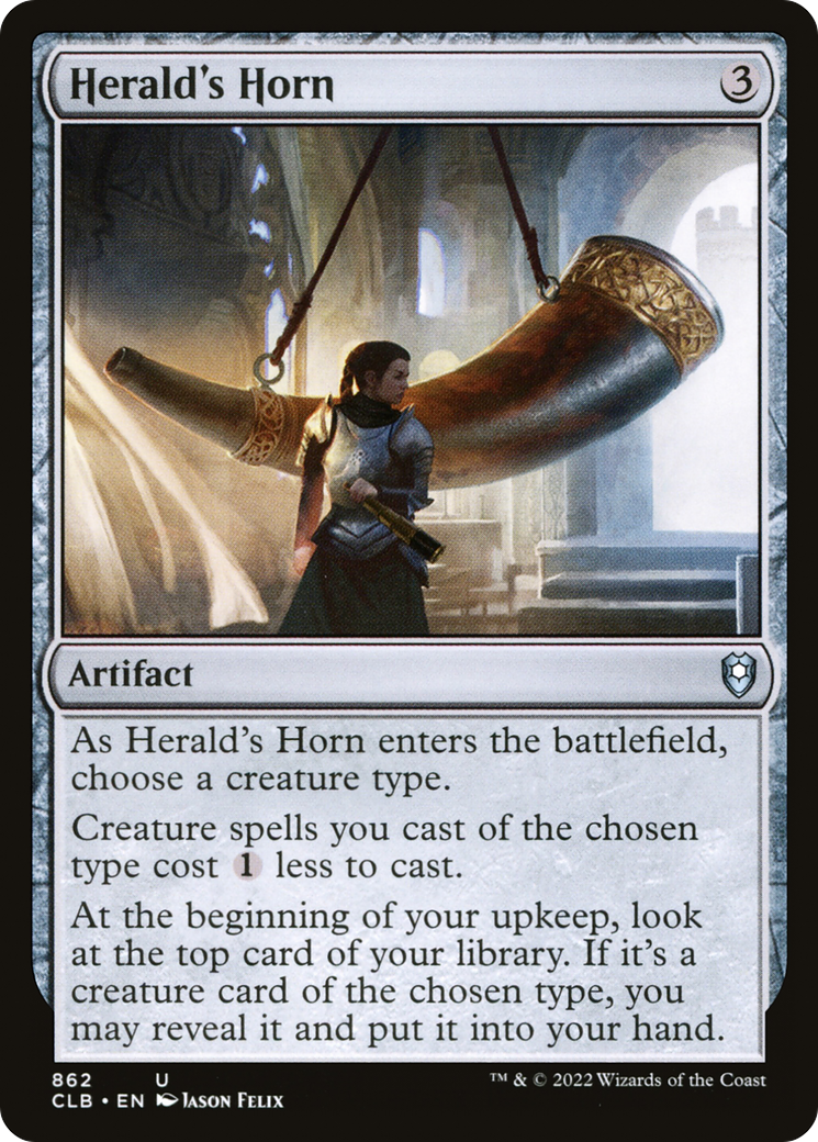 Image of Herald's Horn (CLB-862) - Commander Legends: Battle for Baldur's Gate