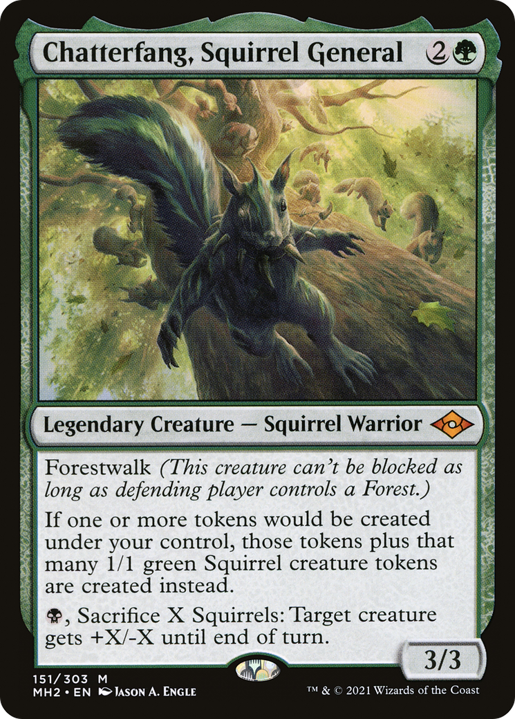 Image of Chatterfang, Squirrel General (MH2-151) - Modern Horizons 2
