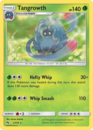 Image of Tangrowth 002  - Reverse Holofoil SM  Lost Thunder - Rare