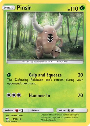 Image of Pinsir 004  SM  Lost Thunder - Uncommon