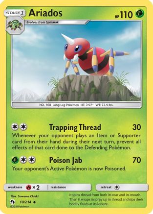 Image of Ariados 010  SM  Lost Thunder - Uncommon
