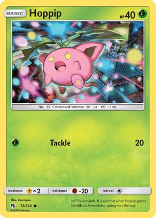 Image of Hoppip (12) 012/214  - Reverse Holofoil SM  Lost Thunder - Common