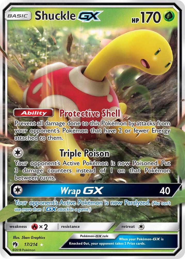 Pokemon Shuckle GX - SM - Lost Thunder (SM8) NM