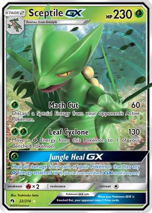 Image of Sceptile GX 022/214  - Holofoil SM  Lost Thunder - Ultra Rare