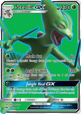Image of Sceptile GX (Full Art) 196  - Holofoil SM  Lost Thunder - Ultra Rare