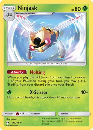 Image of Ninjask 030/214  SM  Lost Thunder - Uncommon