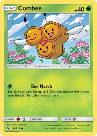Image of Combee 031/214  - Reverse Holofoil SM  Lost Thunder - Common