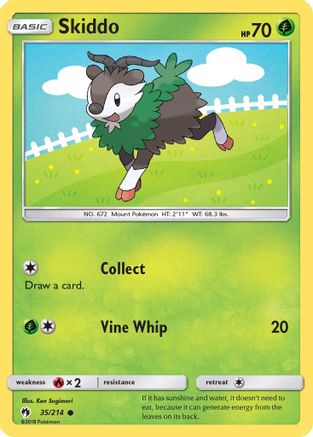 Image of Skiddo 035/214  SM  Lost Thunder - Common