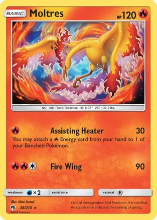 Image of Moltres 038/214  SM  Lost Thunder - Rare