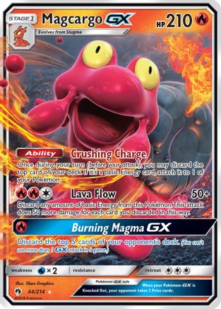 Image of Magcargo GX 044/214  - Holofoil SM  Lost Thunder - Ultra Rare