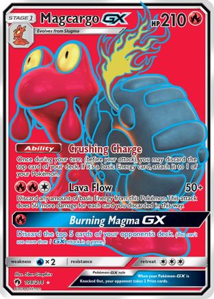 Image of Magcargo GX (Full Art) 198  - Holofoil SM  Lost Thunder - Ultra Rare