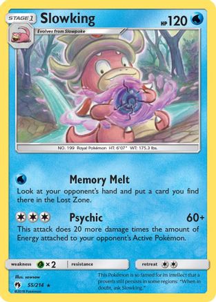 Image of Slowking 055/214  - Reverse Holofoil SM  Lost Thunder - Rare