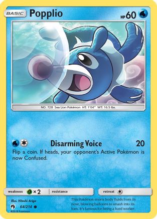 Image of Popplio (64) 064/214  SM  Lost Thunder - Common