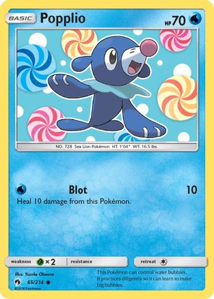 Image of Popplio (65) 065/214  SM  Lost Thunder - Common