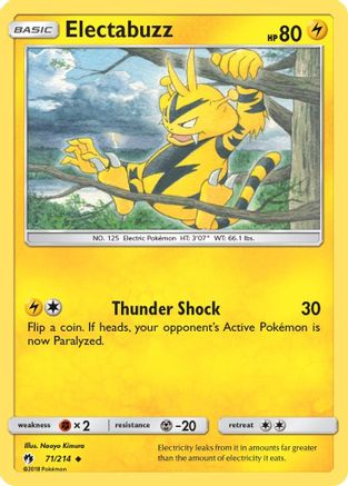 Image of Electabuzz 071  SM  Lost Thunder - Uncommon