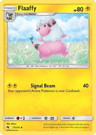Image of Flaaffy 077/214  - Reverse Holofoil SM  Lost Thunder - Uncommon