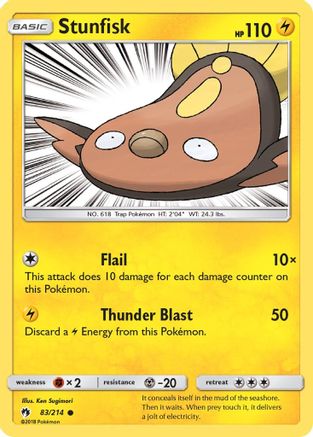 Image of Stunfisk 083/214  SM  Lost Thunder - Common