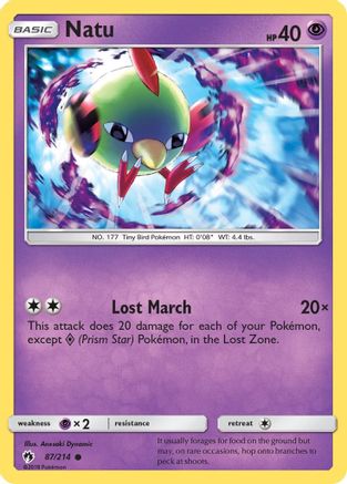 Image of Natu 087/214  SM  Lost Thunder - Common